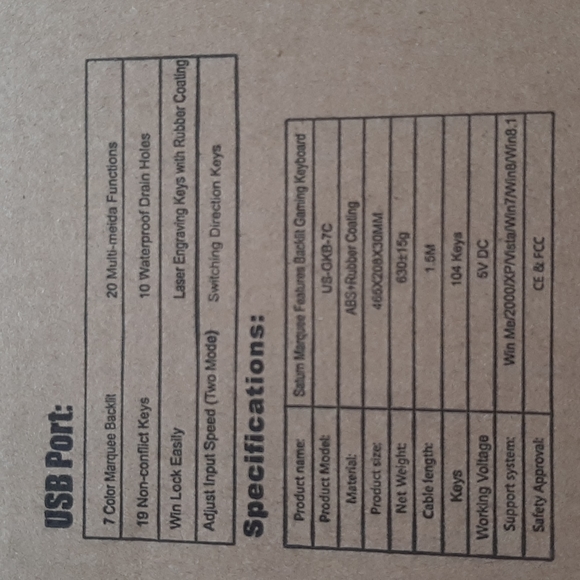 Utech Smart Backlit Gaming Keyboard - Picture 10 of 12